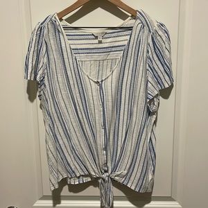 Lucky Brand Front-Tie Shirt